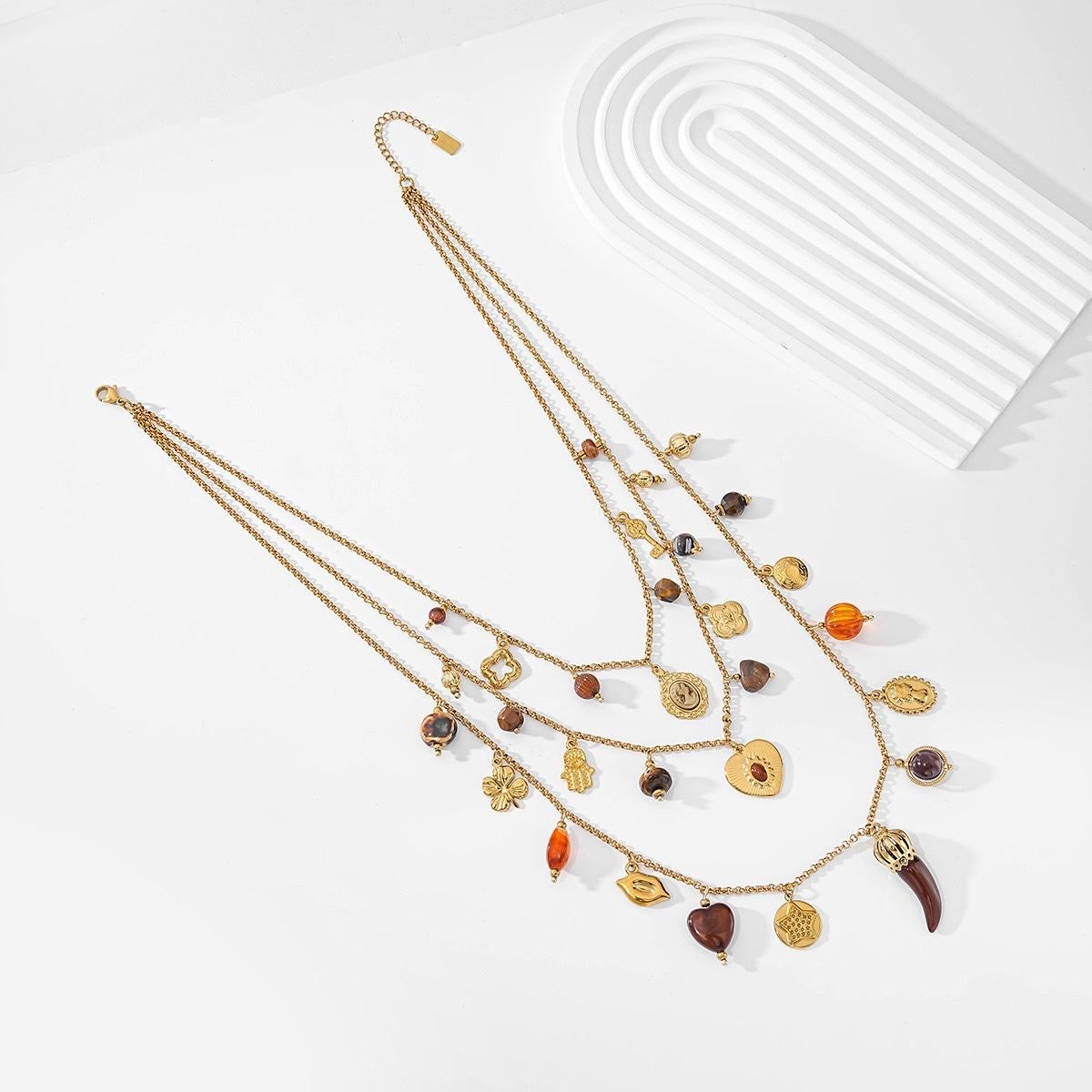 Collier Charms Ethniques