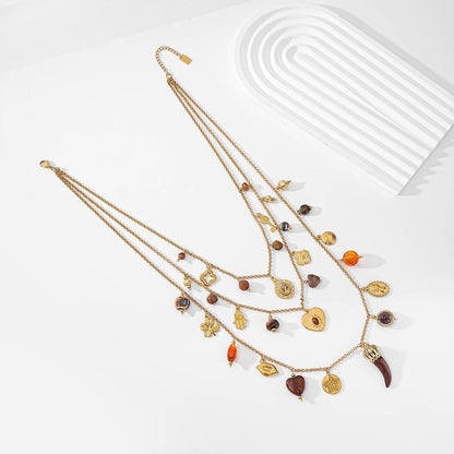 Collier Charms Ethniques