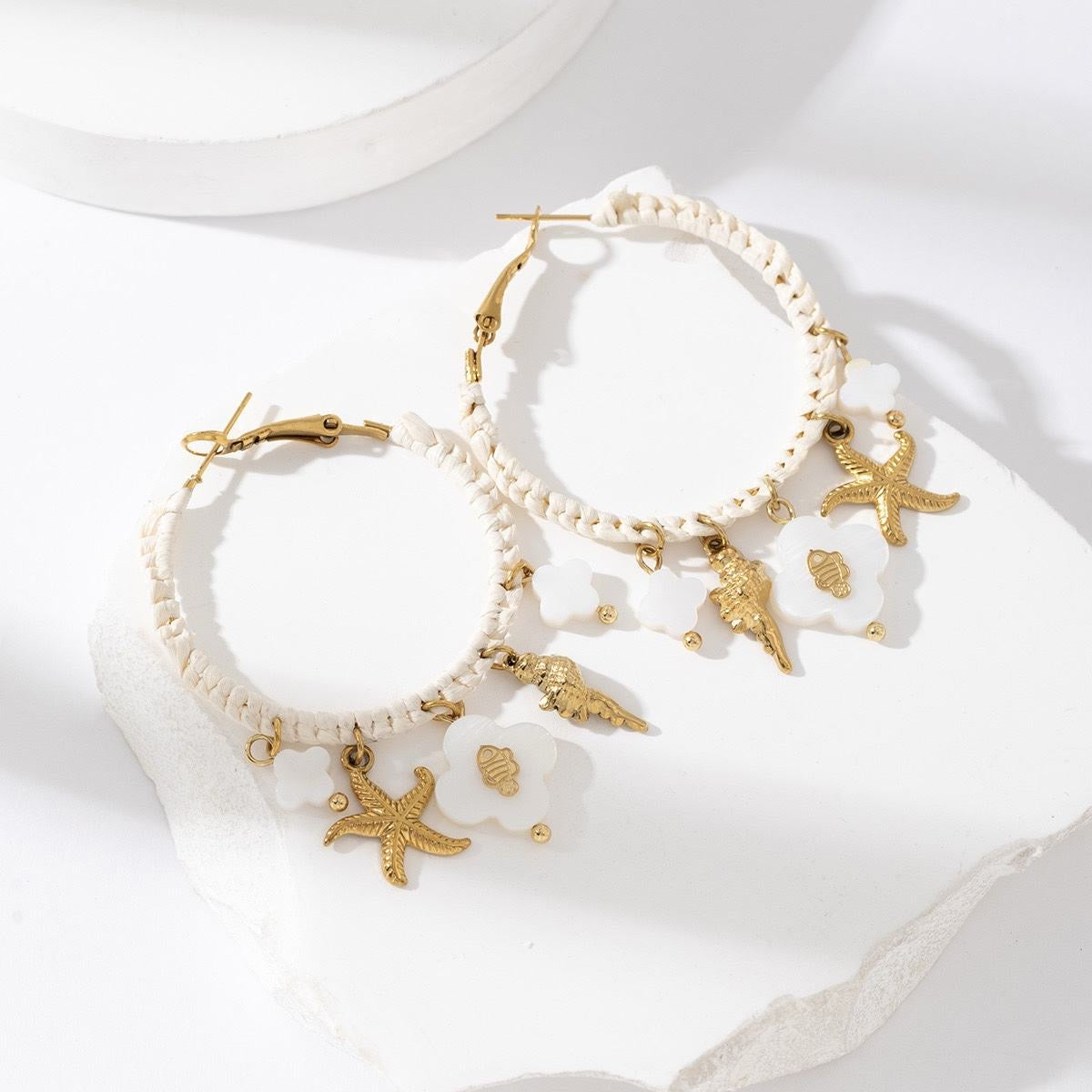Boucles d'Oreilles "Trésor de Plage"