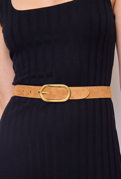 Ceinture Cuir Boucle Ovale