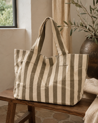 Sac Cabas Rayé Été