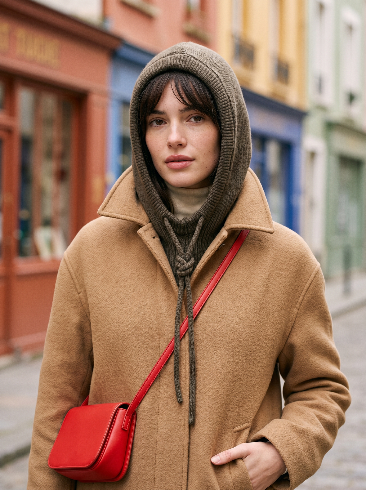 Cagoule Tricot Capuche
