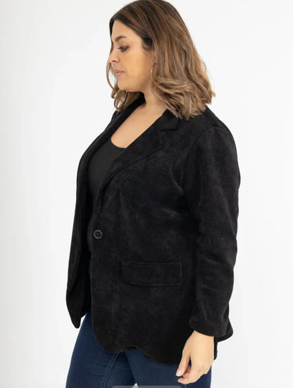 Veste en Velours Grande Taille