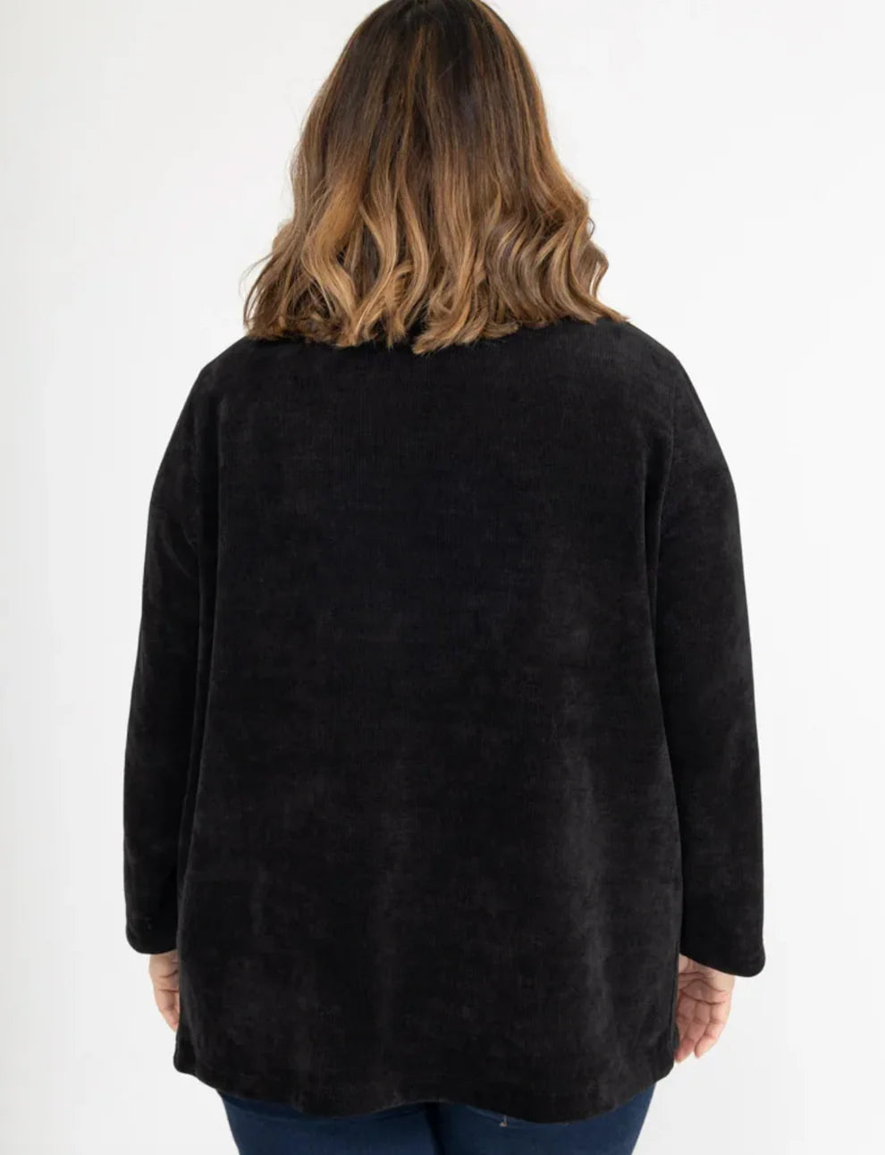 Veste en Velours Grande Taille