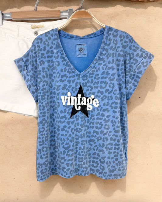 Tee-shirt Vintage Léopard