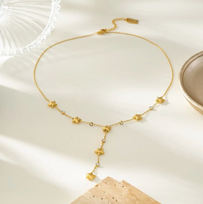 Collier Étoiles Dorées Féériques