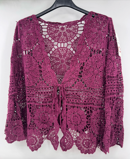 Gilet Crochet à Nouer