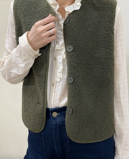 Gilet Cosy Boutonné