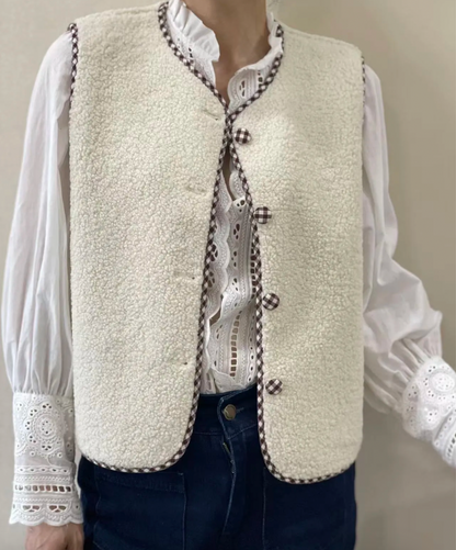 Gilet Bouclette Vichy