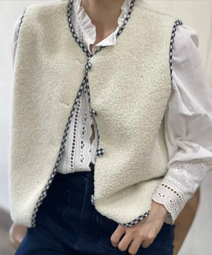 Gilet Bouclette Vichy