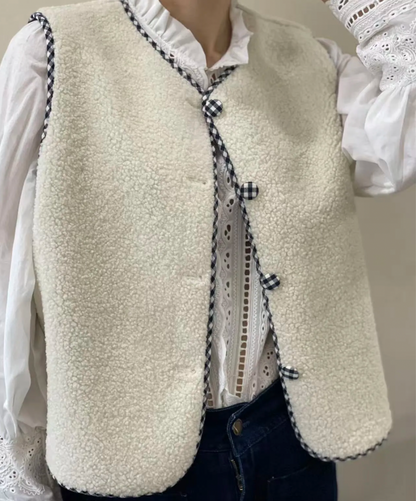 Gilet Bouclette Vichy