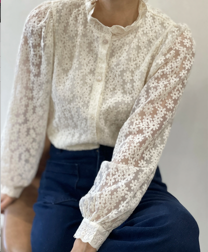 Chemise Manches Longues Brodée