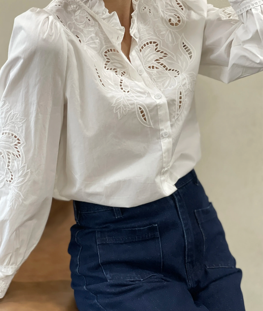 Chemise Bohème Broderie Anglaise