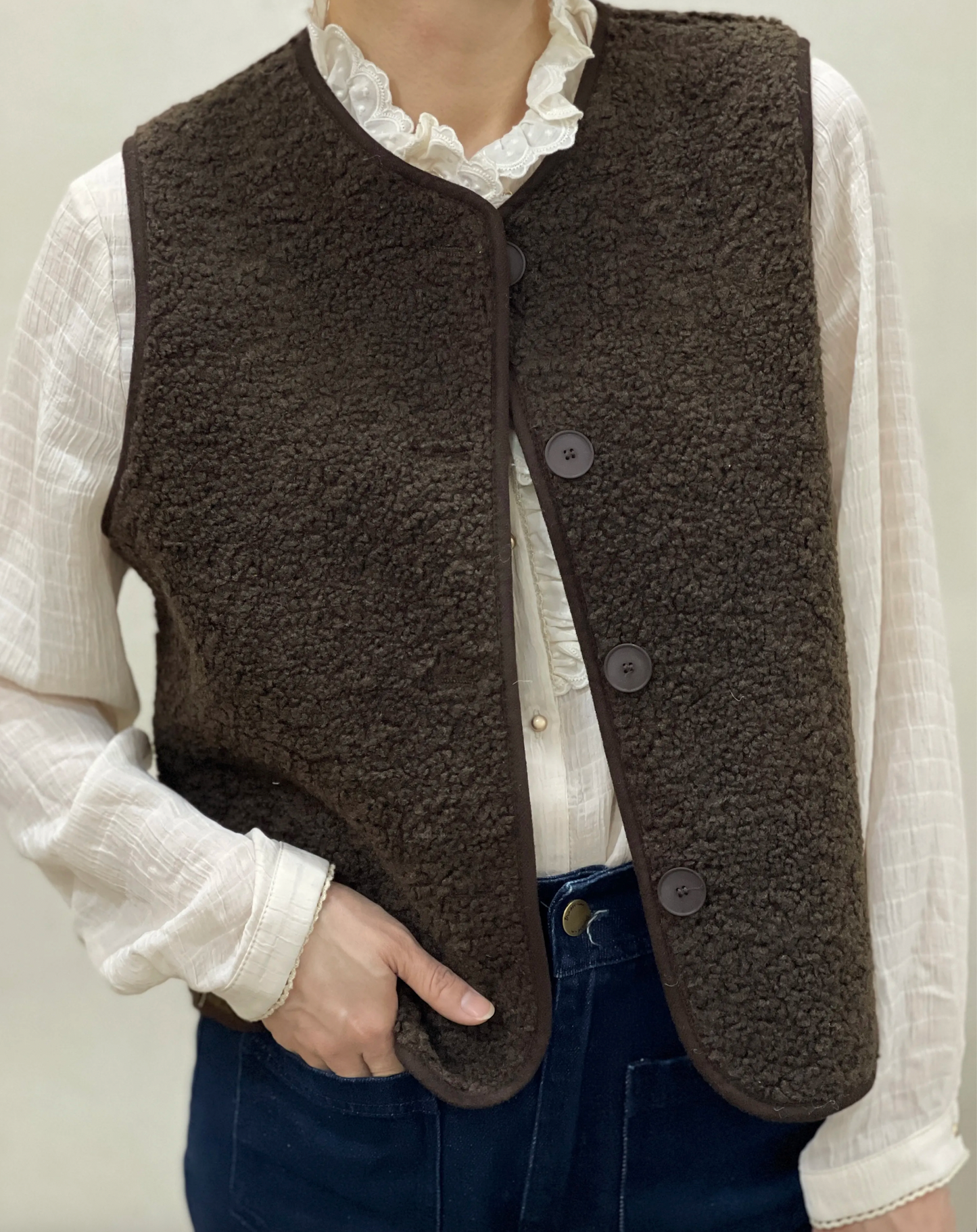 Gilet Cosy Boutonné