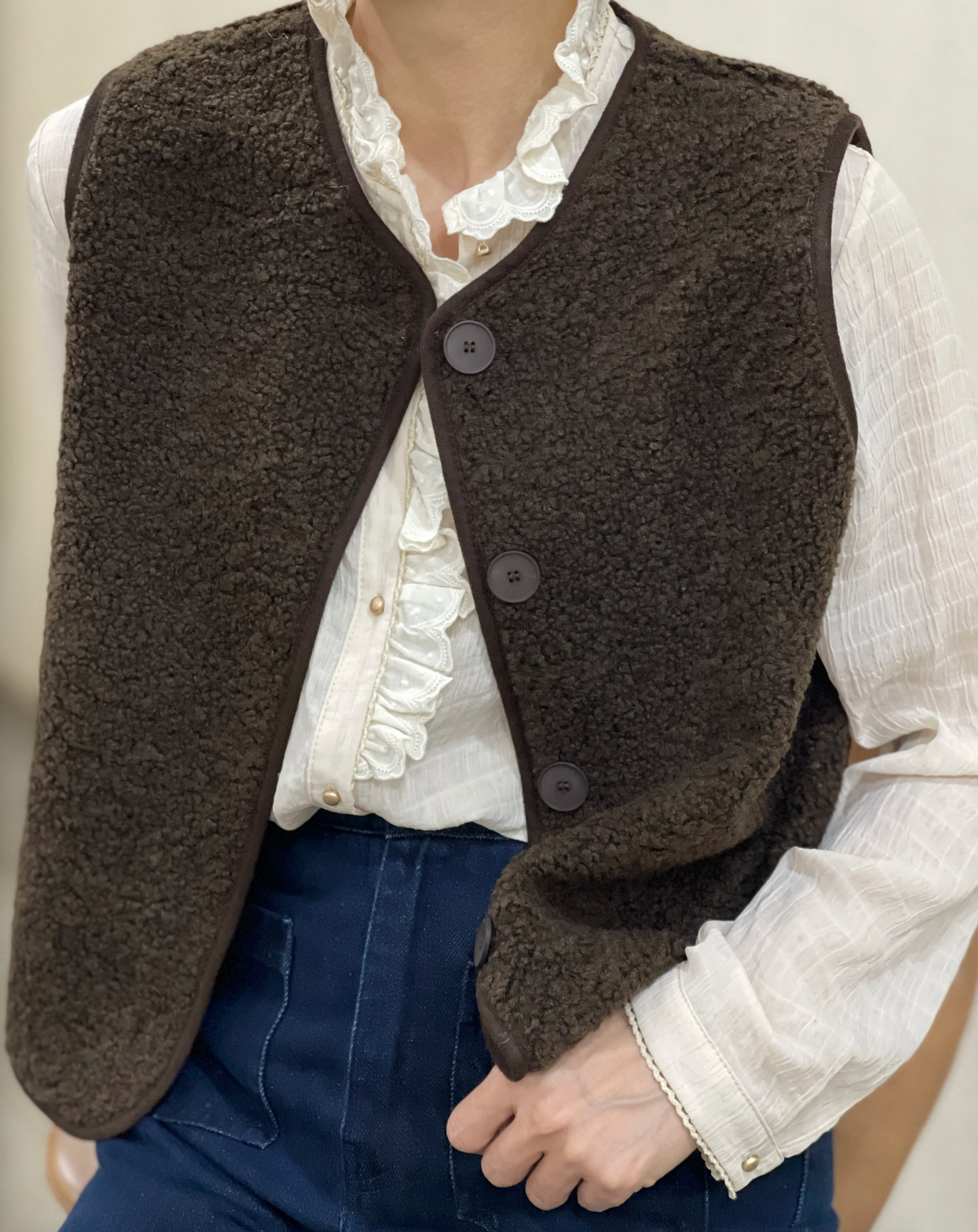 Gilet Cosy Boutonné