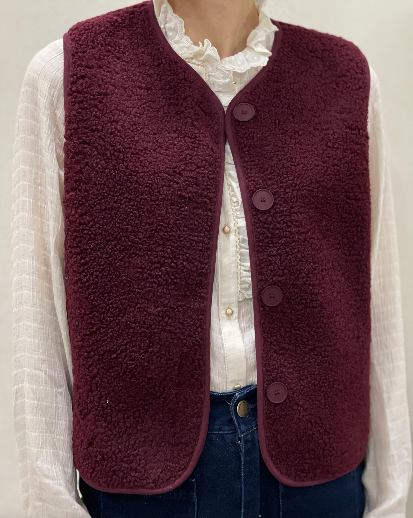 Gilet Cosy Boutonné