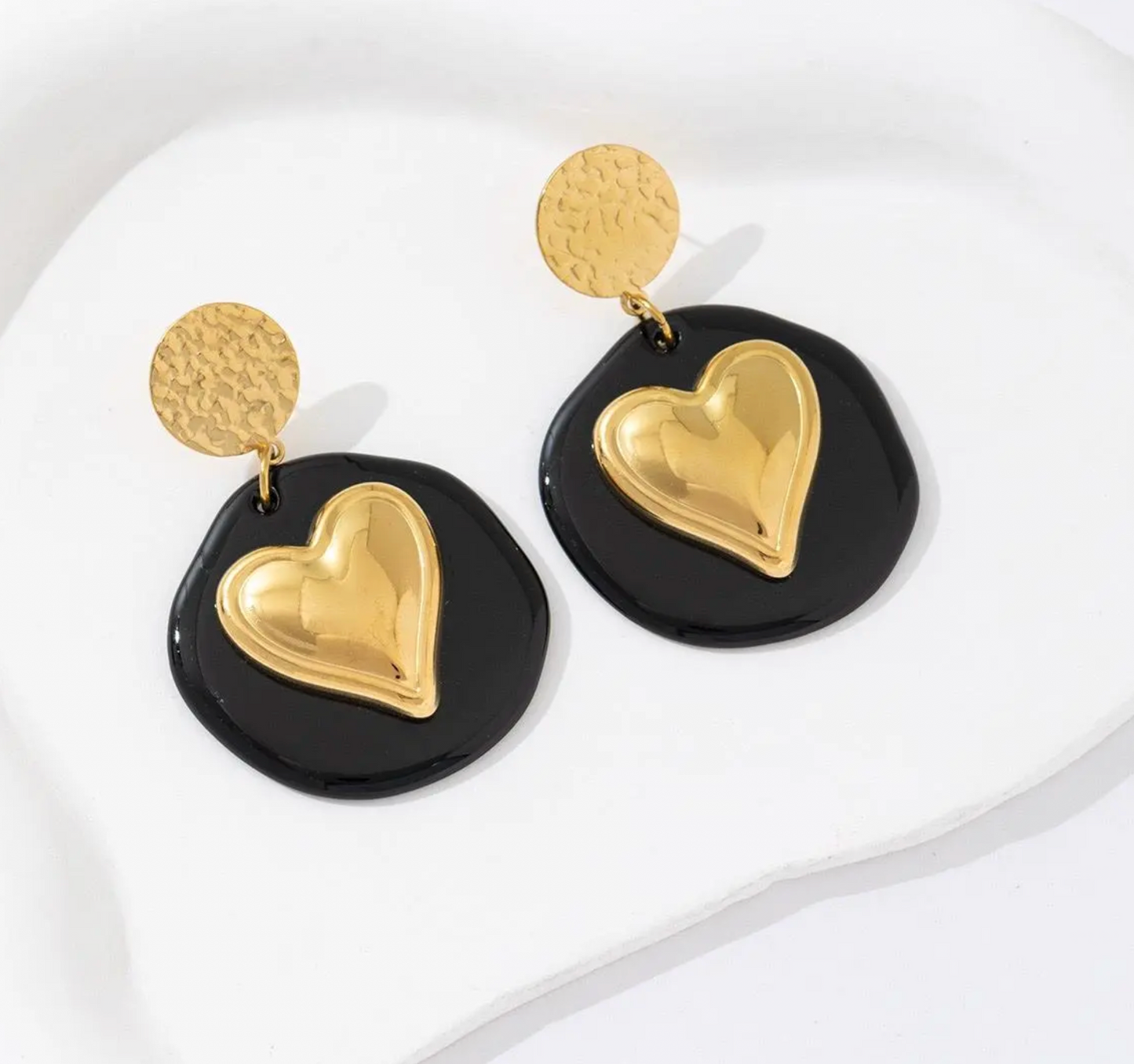 Boucles Cœur Émaillé