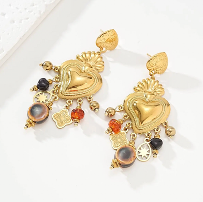 Boucles Cœur Pendantes