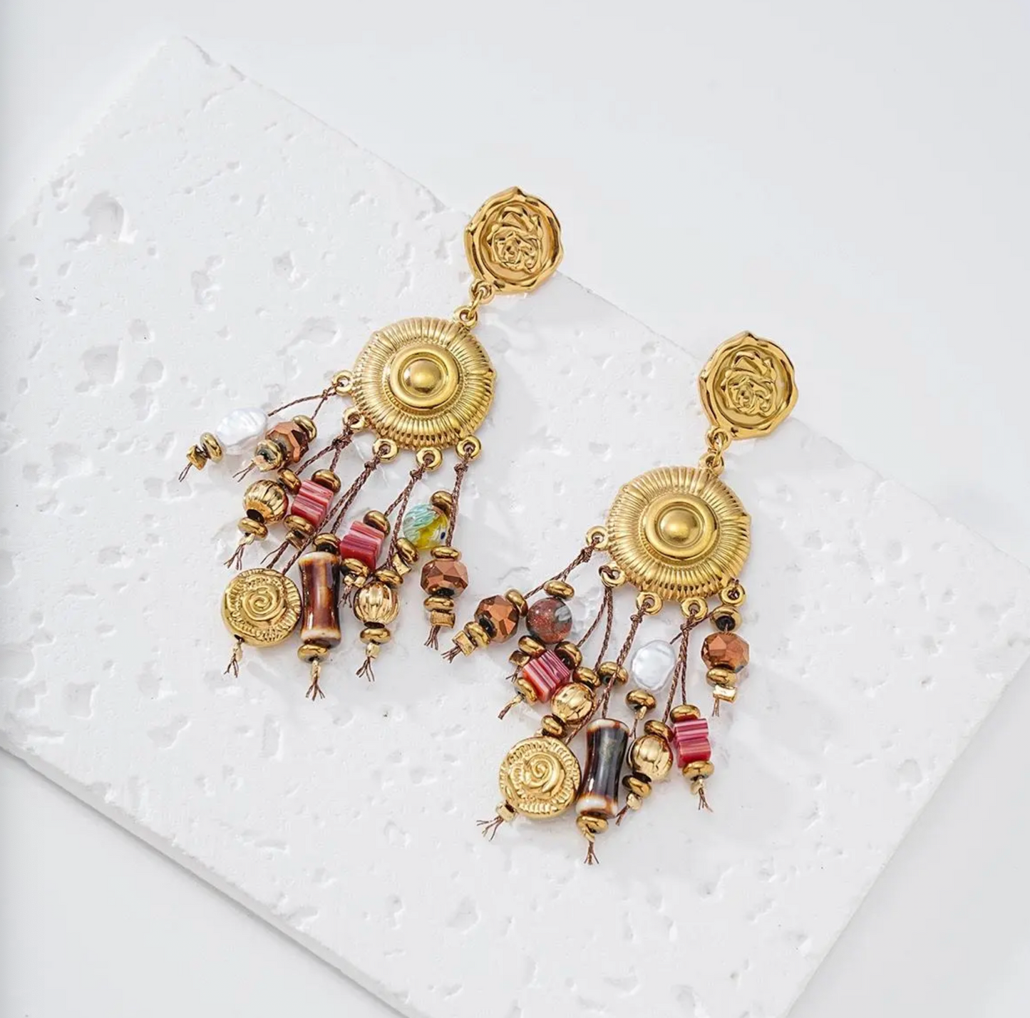 Boucles Ethniques Dorées