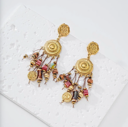 Boucles Ethniques Dorées