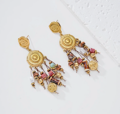 Boucles Ethniques Dorées