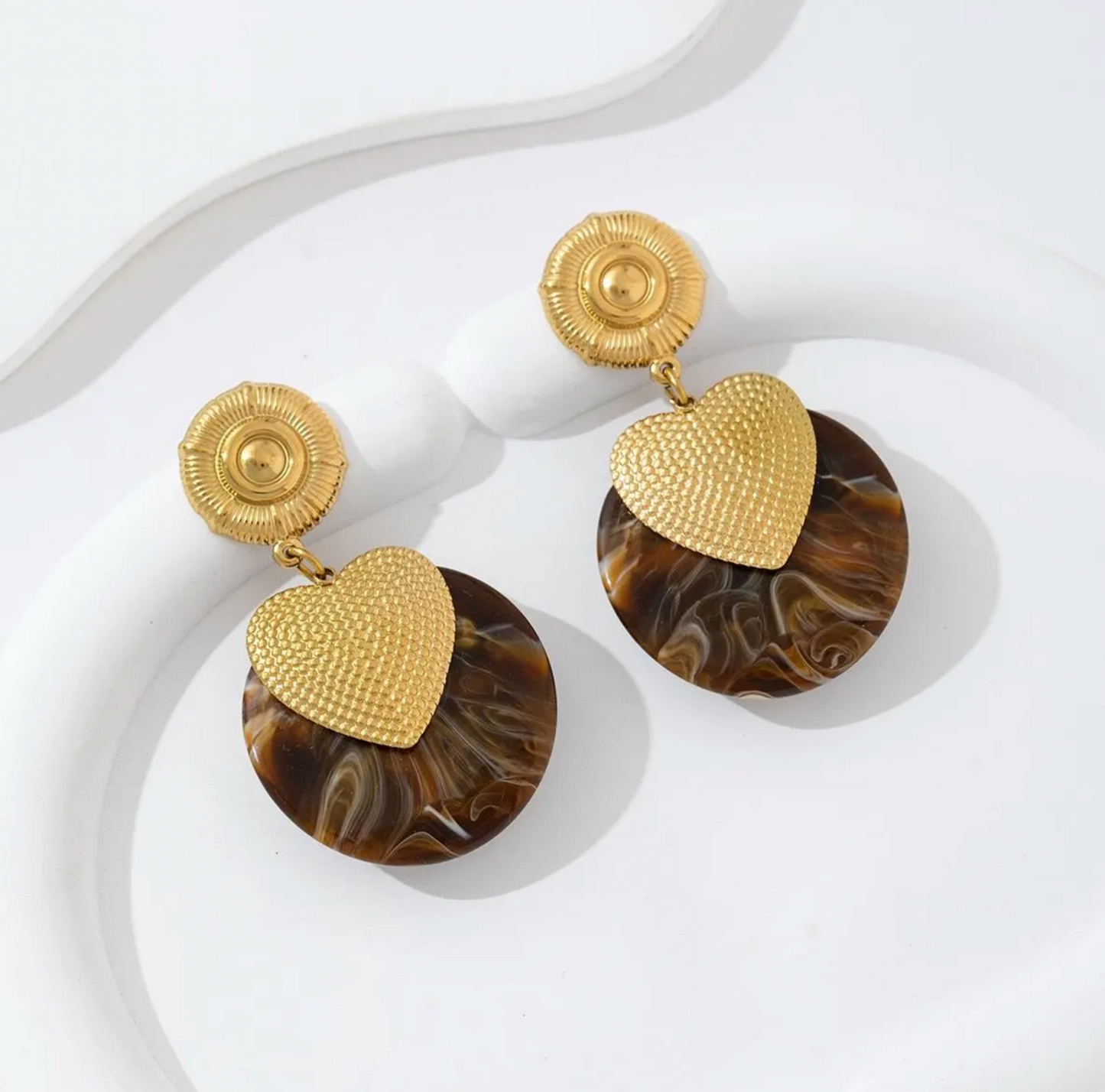 Boucles Brunes Marbrées