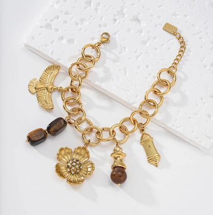Bracelet Doré Bohème Charms