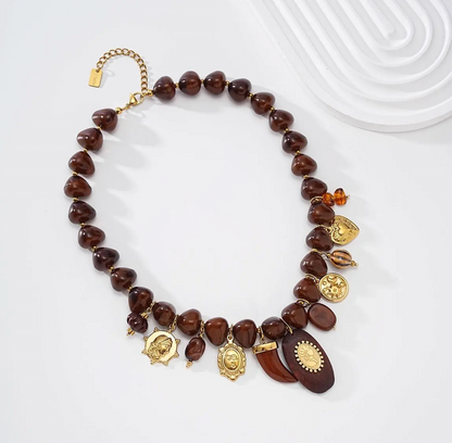 Collier à Charms Dorés