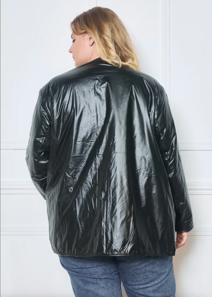 Manteau Réversible Bi Matière - Grandes Tailles