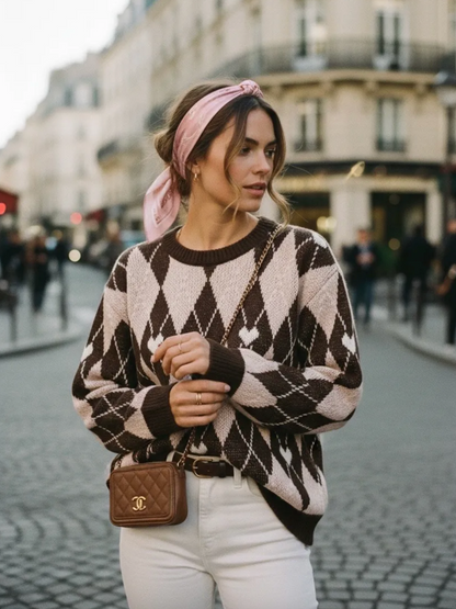 Pull Losanges Chic Mila