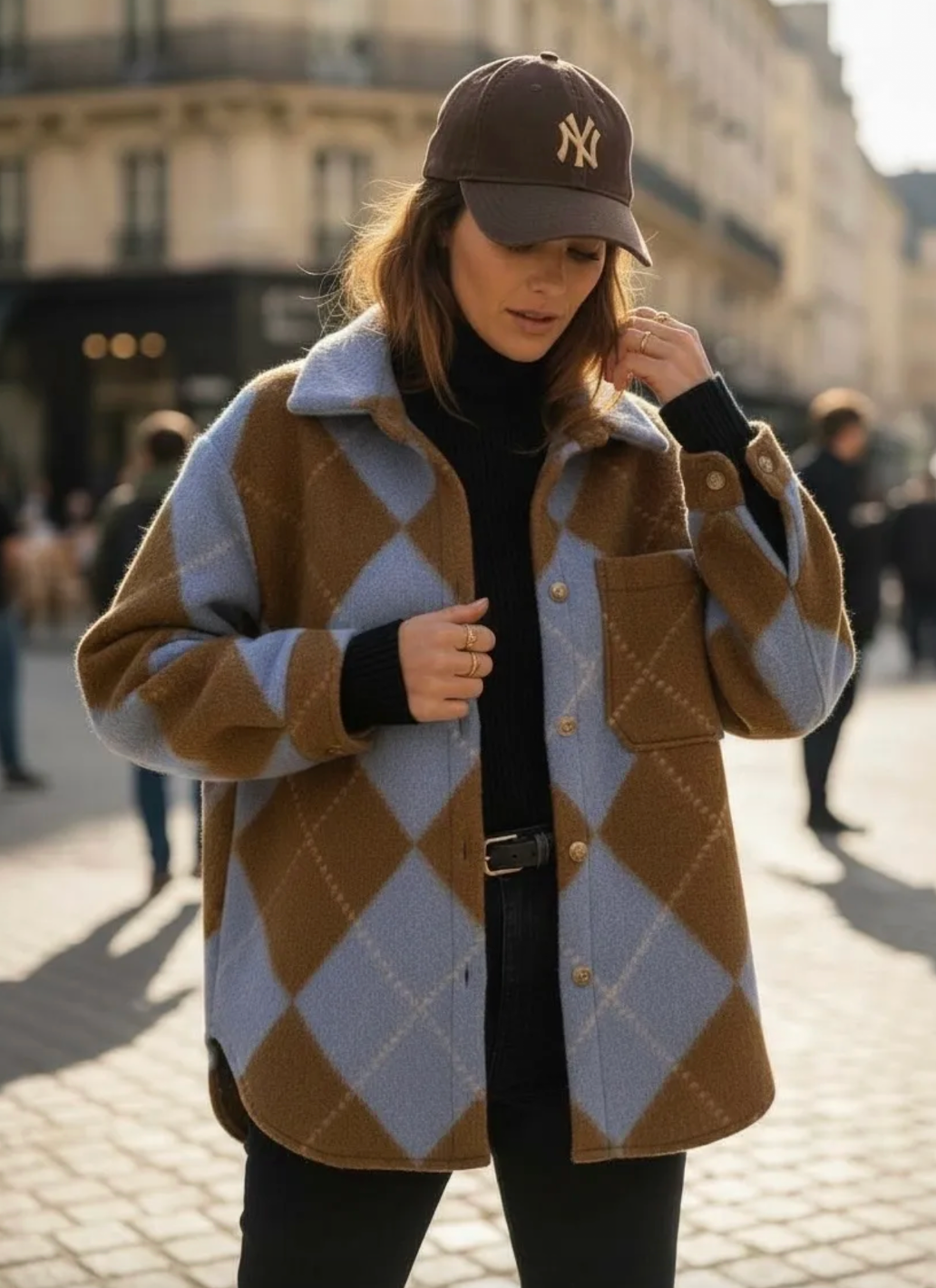 Veste Oversize Losanges