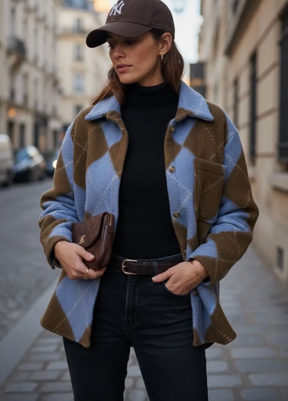 Veste Oversize Losanges