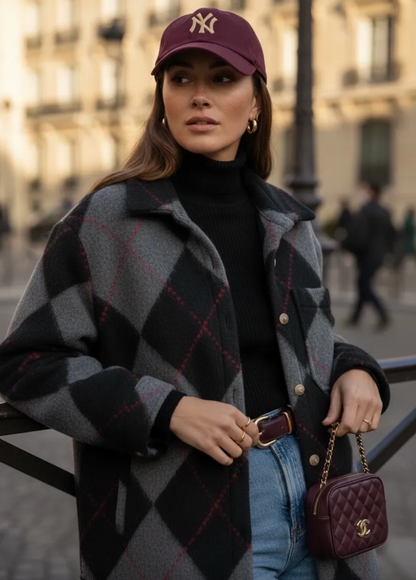 Veste Oversize Losanges