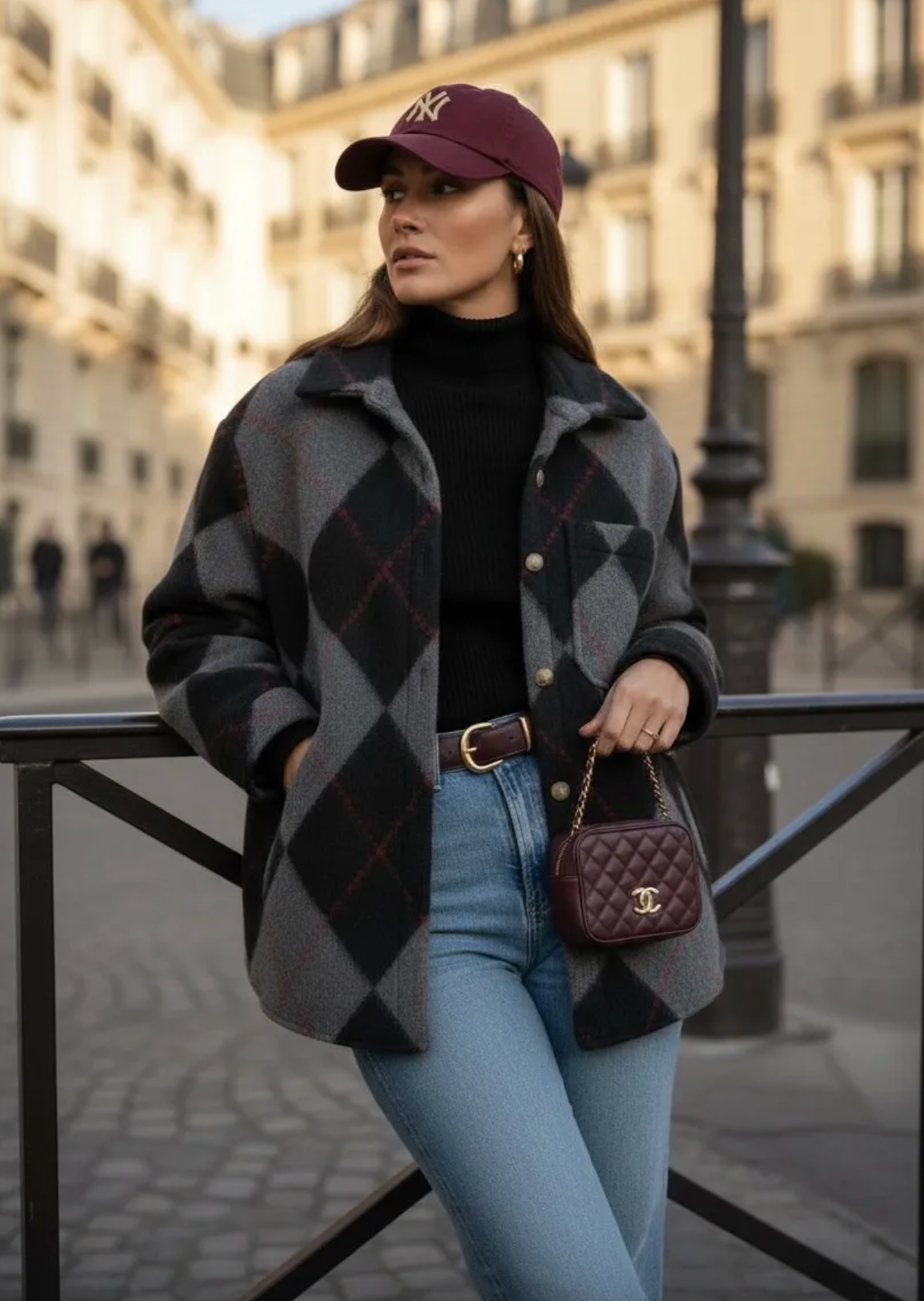 Veste Oversize Losanges