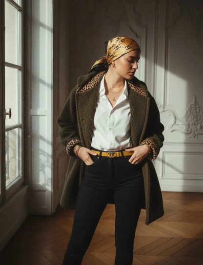 Manteau Bouclette Léopard Rachelle