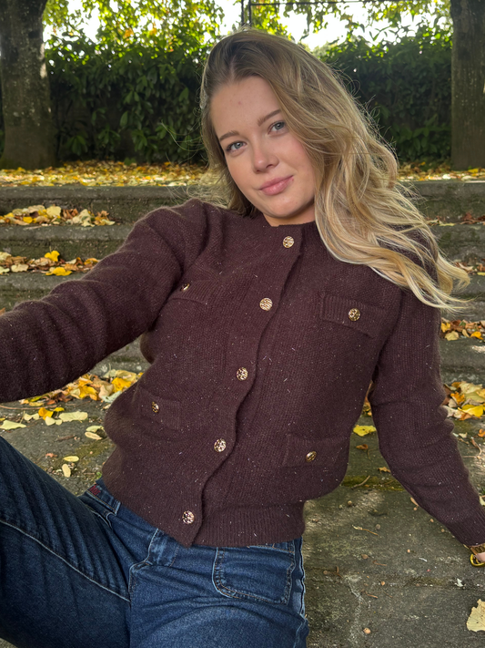Cardigan Boutonné Femme