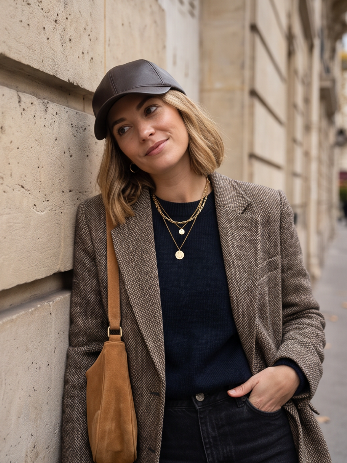 Casquette Ombline - Simili Cuir