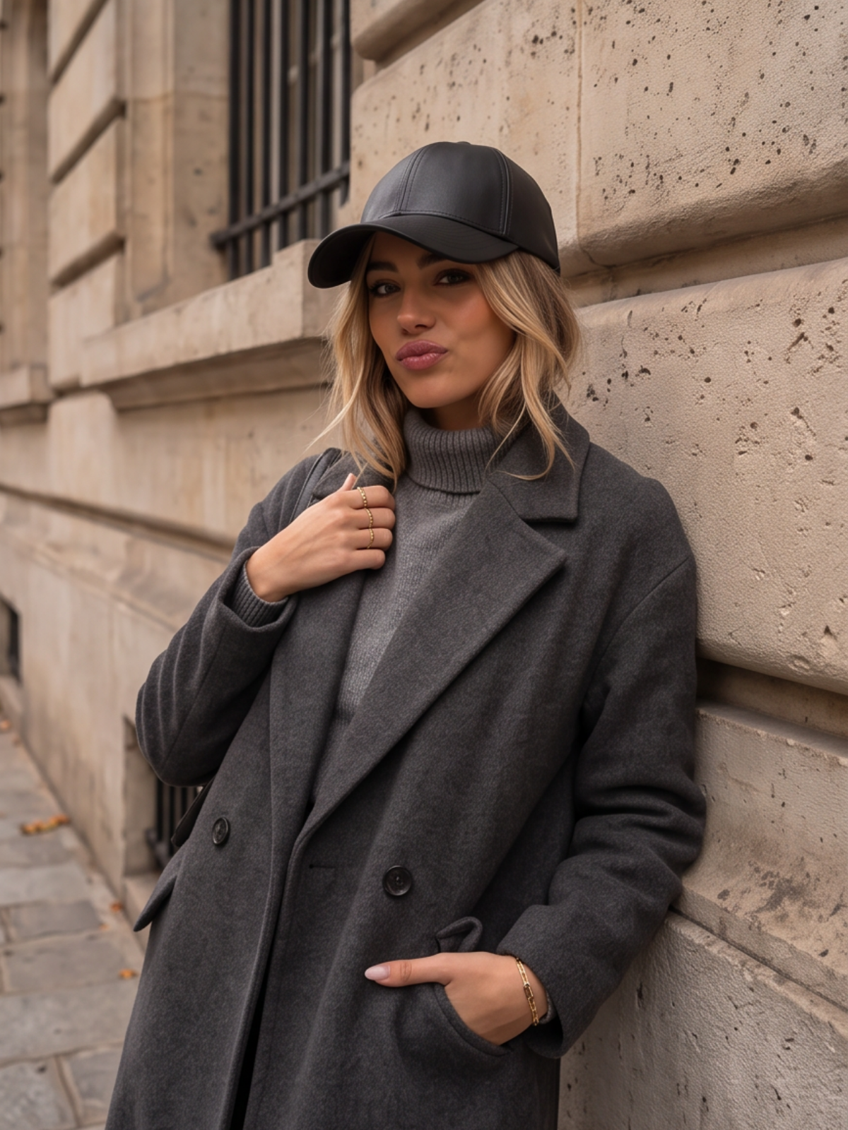 Casquette Ombline - Simili Cuir