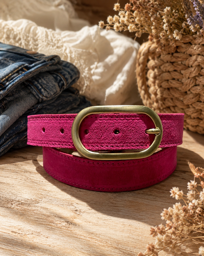 Ceinture Cuir Boucle Ovale