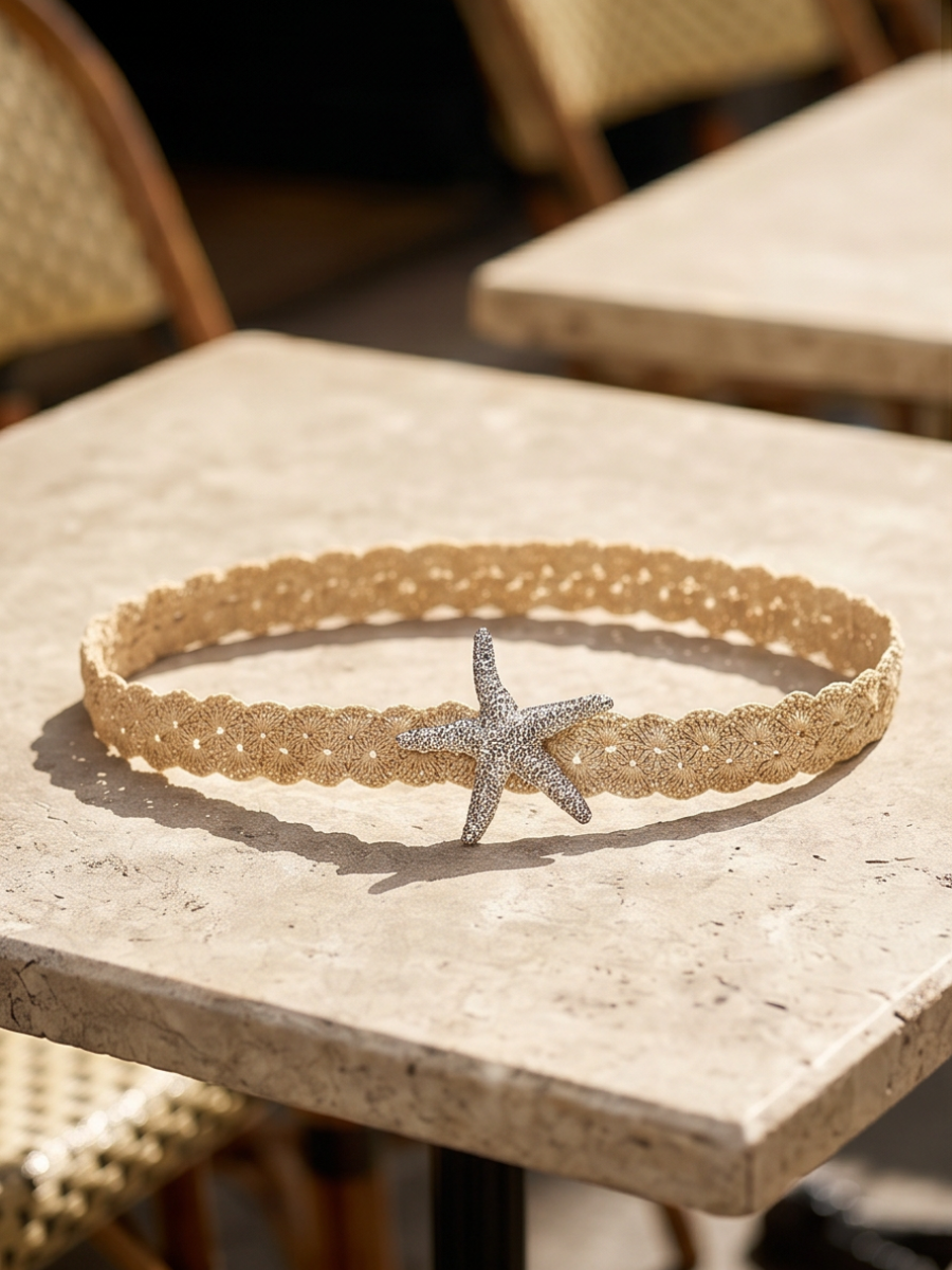 Ceinture Tressée Étoile Mer