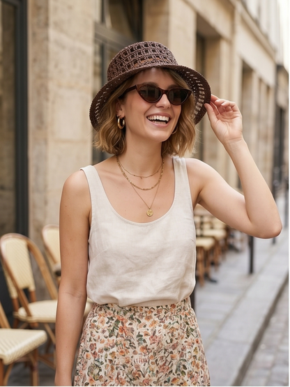 Chapeau Bucket Crochet