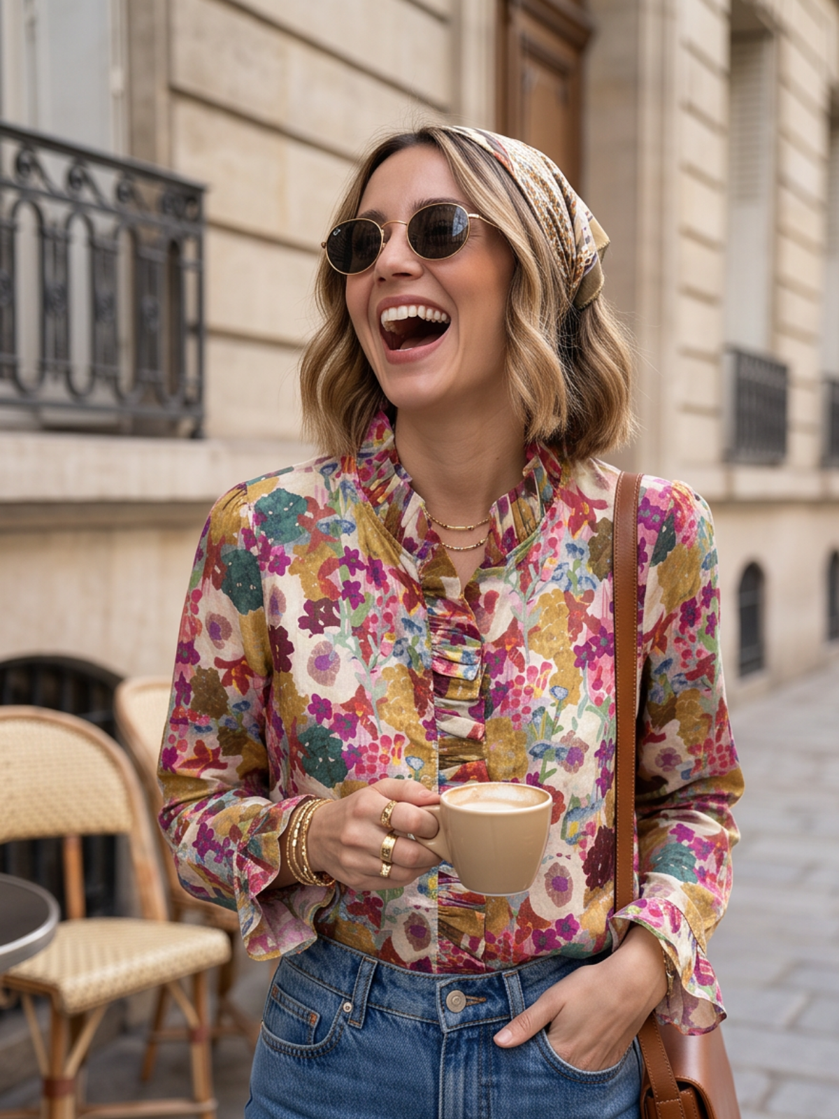 Chemise Adeline - Fleurie Bordeaux