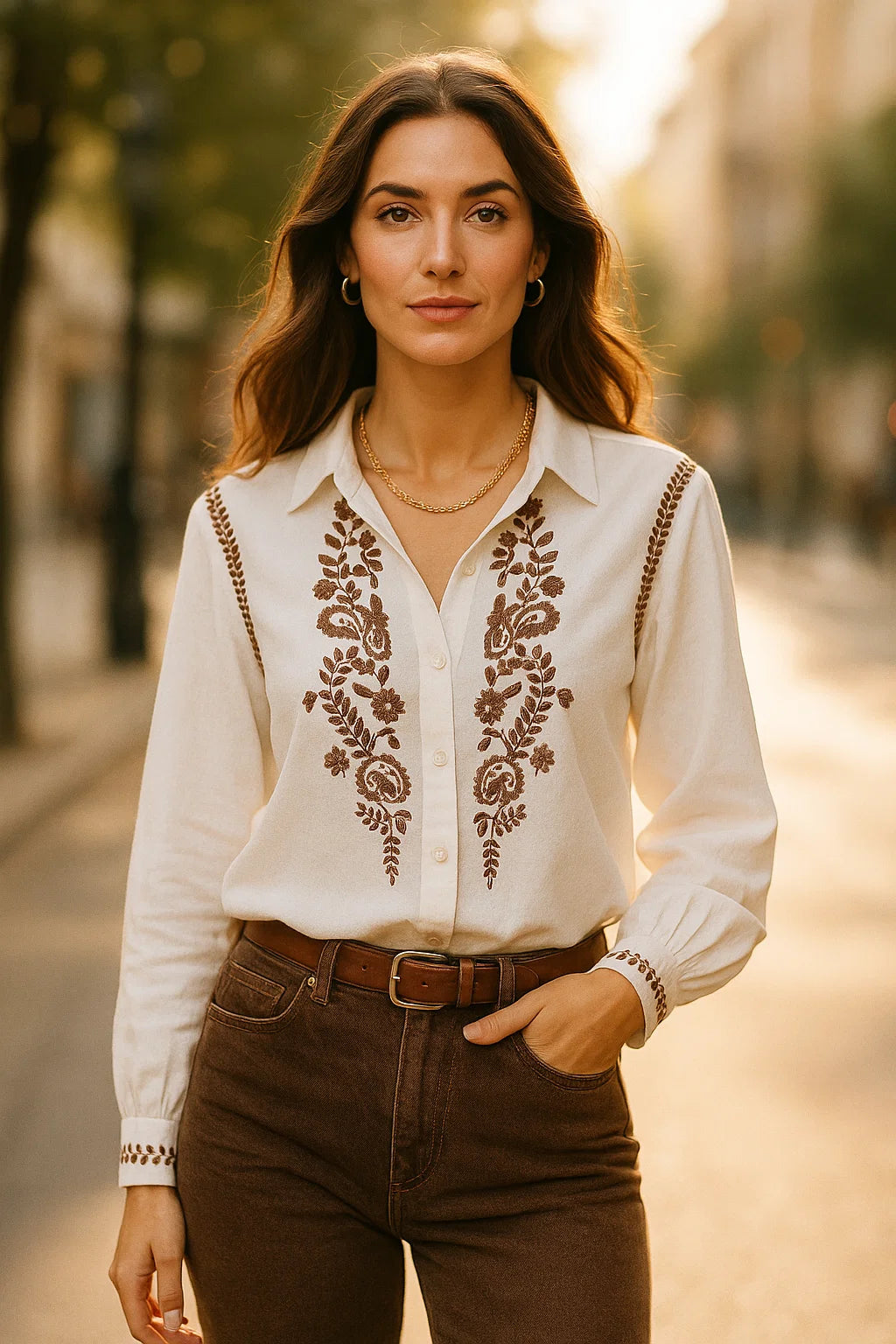 Chemise Blanche Raffinée