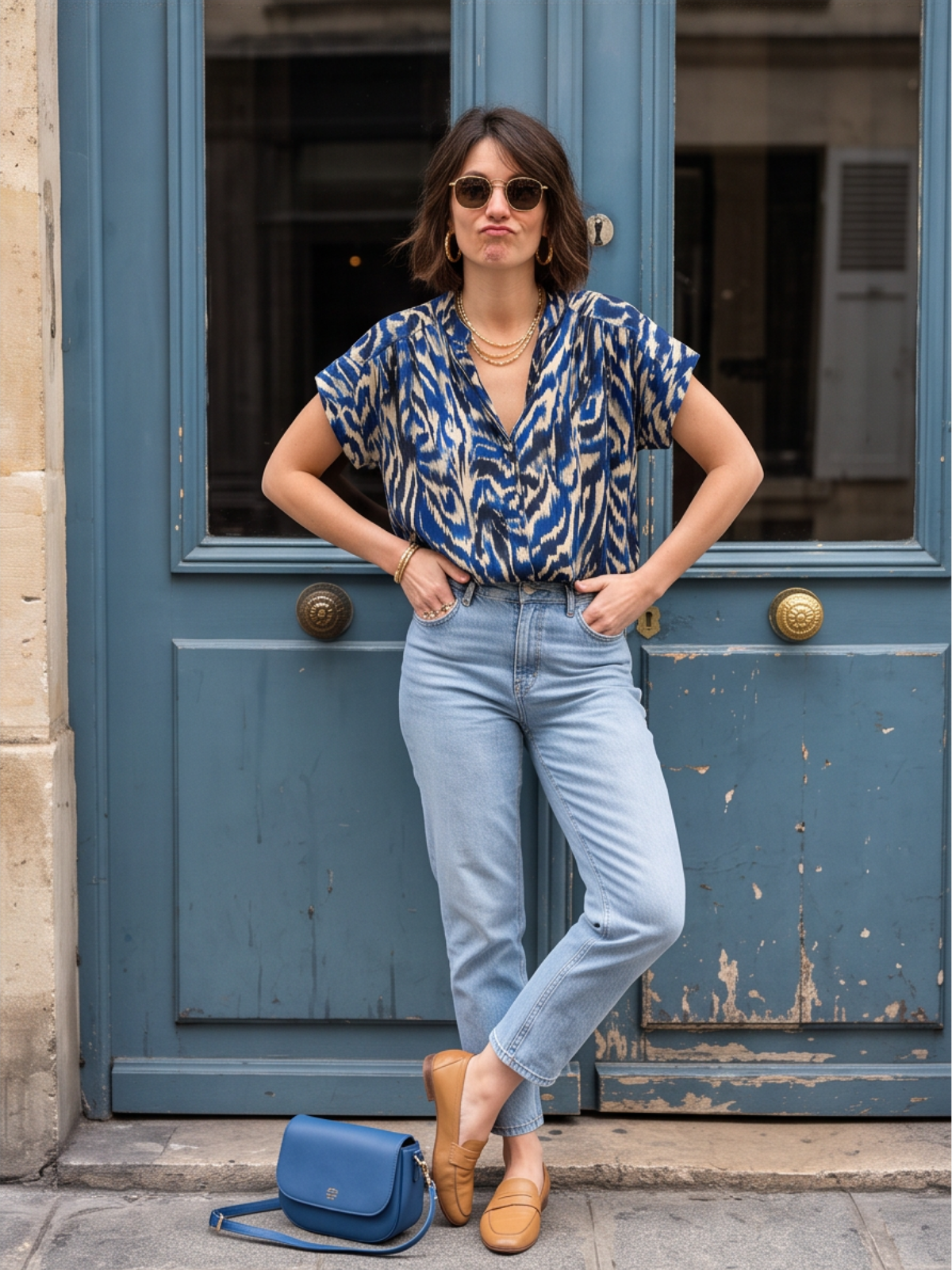 Chemise Blandine - Zèbre Bleu