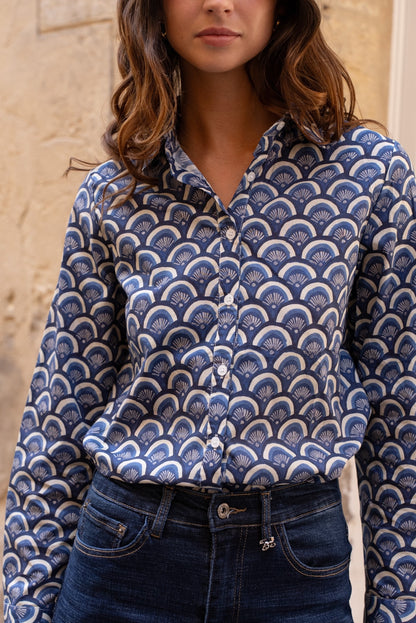 Chemise Bleu Graphique