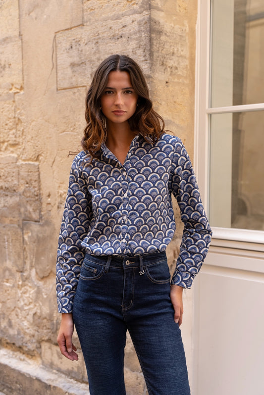 Chemise Bleu Graphique