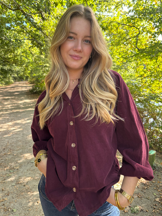 Chemise en coton ample bohème chic