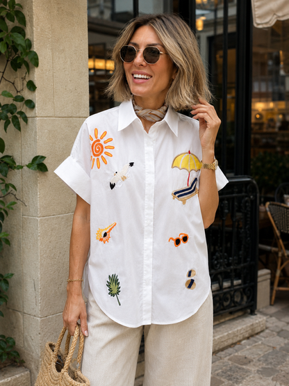 Chemise Broderie Soleil