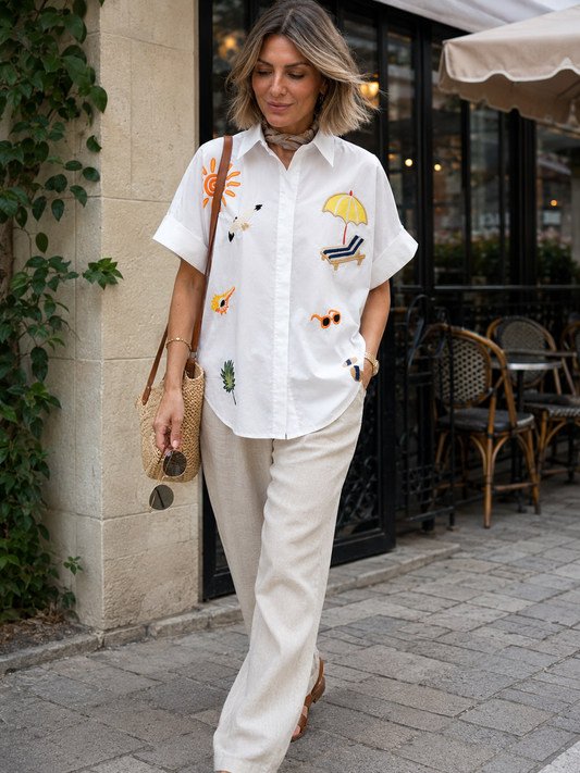 Chemise Broderie Soleil