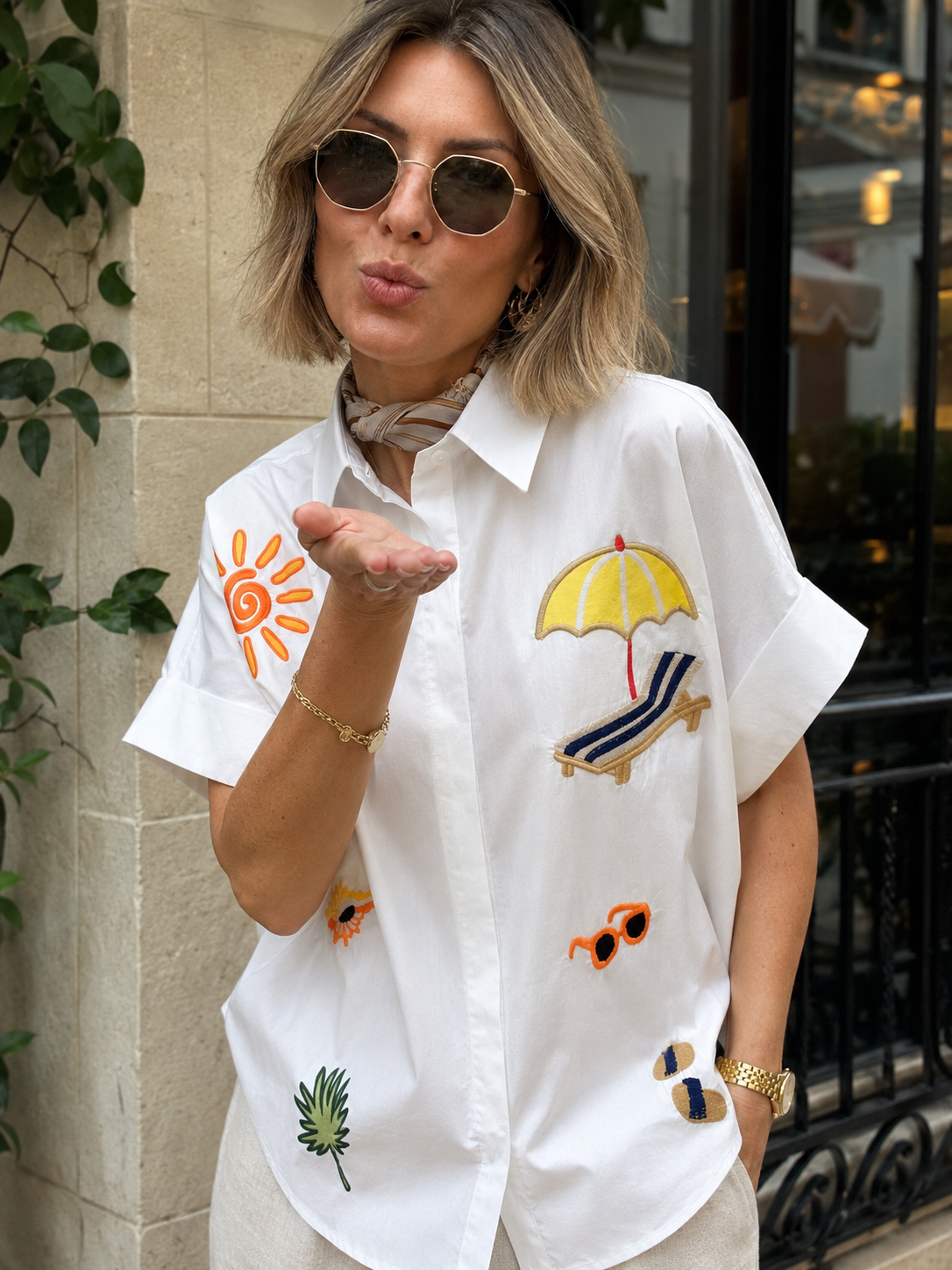 Chemise Broderie Soleil